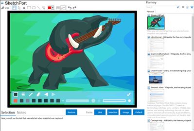 SketchPort - Flamory bookmarks and screenshots
