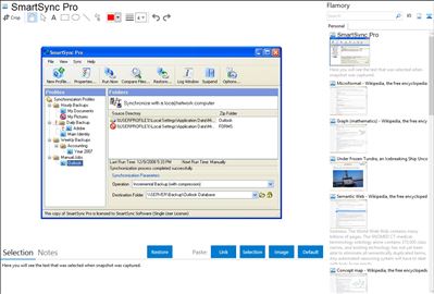 SmartSync Pro - Flamory bookmarks and screenshots