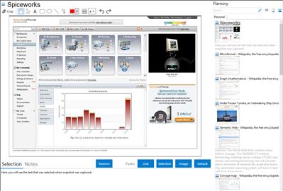 Spiceworks - Flamory bookmarks and screenshots