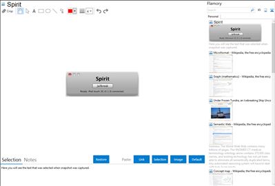 Spirit - Flamory bookmarks and screenshots