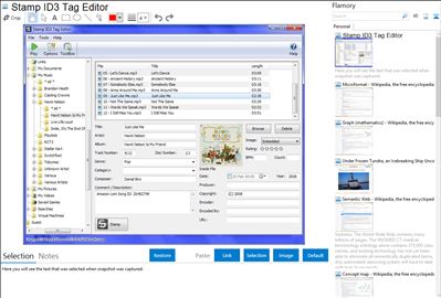 Stamp ID3 Tag Editor - Flamory bookmarks and screenshots