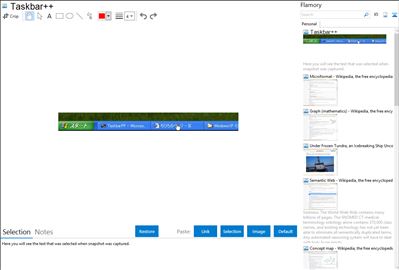 Taskbar++ - Flamory bookmarks and screenshots