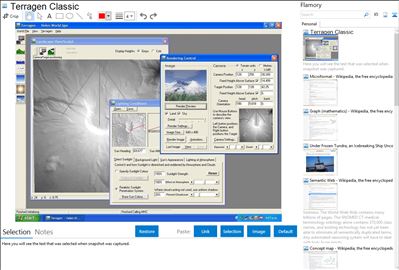 Terragen Classic - Flamory bookmarks and screenshots