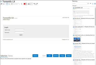 Torrentify LX - Flamory bookmarks and screenshots
