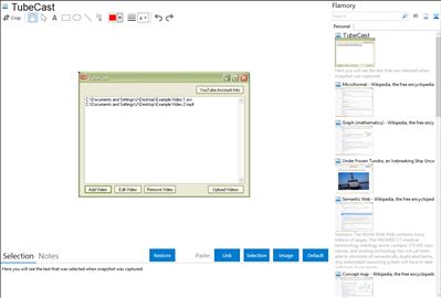 TubeCast - Flamory bookmarks and screenshots