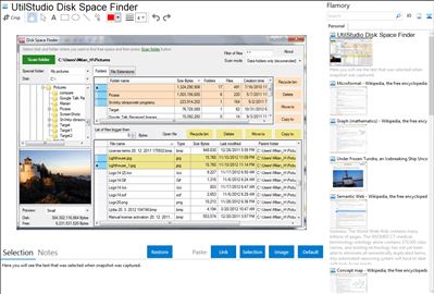 UtilStudio Disk Space Finder - Flamory bookmarks and screenshots