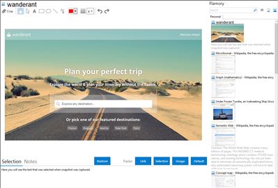 wanderant - Flamory bookmarks and screenshots