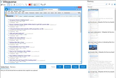 Whoaverse - Flamory bookmarks and screenshots