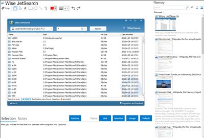 Wise JetSearch - Flamory bookmarks and screenshots